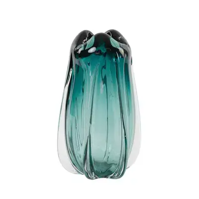 Aanbieding Light&living Vaas Ø21x38 cm MURELA glas turquoise