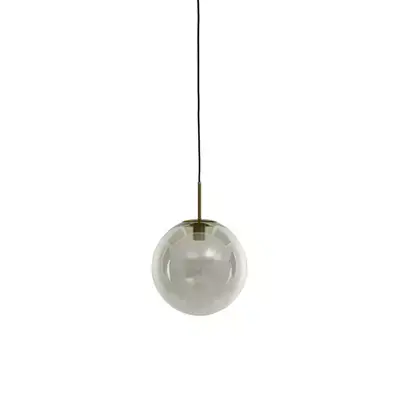 Light&living Hanglamp Ø30 cm MEDINA antiek brons+glas helder Hoge Kwaliteit