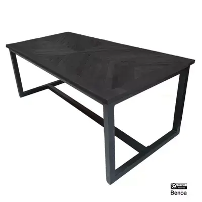 Aanbieding Benoa Eettafel Jax Zwart 180