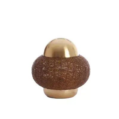 Actieprijs Light&living Tafellamp Ø32x33 cm CETARA kralen bruin+brons