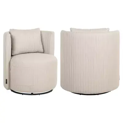 Uitverkoop Richmond Outdoor eetkamerstoel Marlin beige swivel
