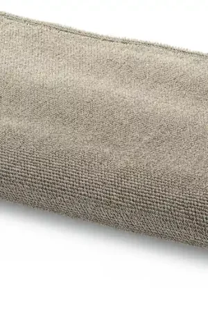 Direct Beschikbaar Handdoek linnen badstof zwart-naturel, Sauna handdoek