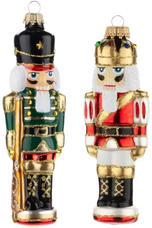 Lauscha glazen notenkraker met boomdecoratie, set van 2 Goedkoop