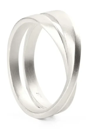 Merkproduct Möbius Ring Zilver, 17 mm binnendiameter