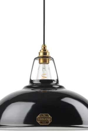 Alleen Vandaag Coolicon hanglamp emaille, Zwart