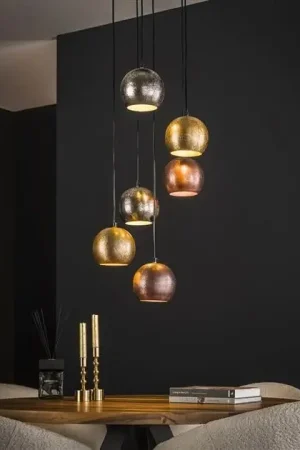 Populair Hanglamp Getrapt Berns 6-lichts Metaal