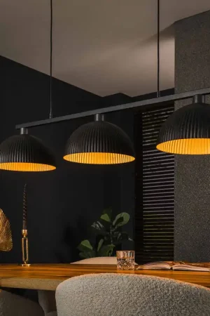 Weekendaanbieding Hanglamp Melo 3-lichts metaal zwart