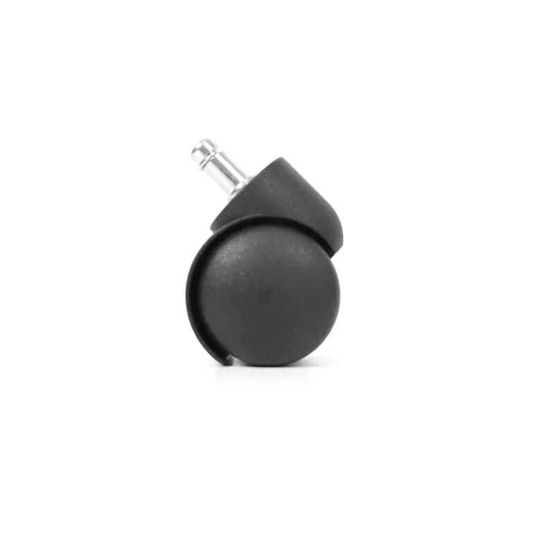 5x Workliving Bureaustoelwielen 11mm/50mm - Harde wielen - Zachte vloeren - PP Ongeremd Populair